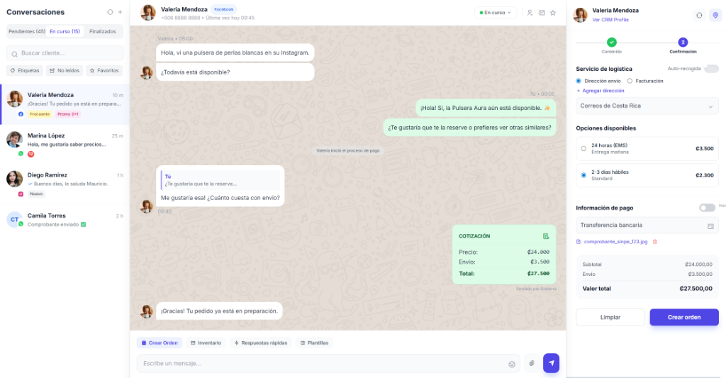 VendeMás Dashboard - CRM y POS Unificado